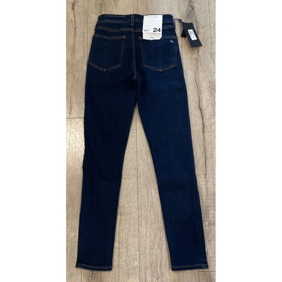 Rag & Bone Women's Nina High Rise Skinny Jeans Dark Wash Sz 24 NWT - Picture 9 of 11